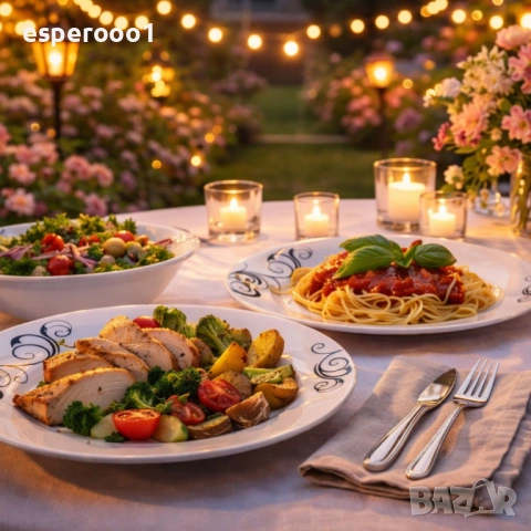 Чинии порцелан -24 части, снимка 2 - Сервизи - 53306828