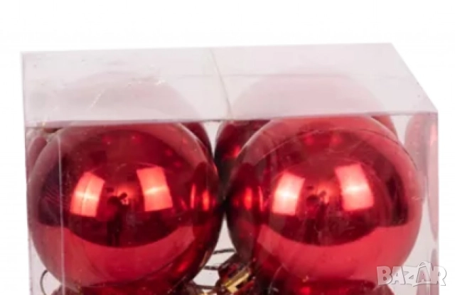 Комплект от 6 коледни топки за елха, снимка 5 - Декорация за дома - 51992268