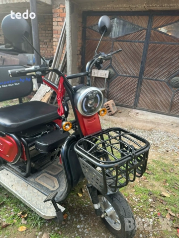Електрическа триколка с три седалки EcoWay модел М19X бордо, снимка 6 - Мотоциклети и мототехника - 52968542
