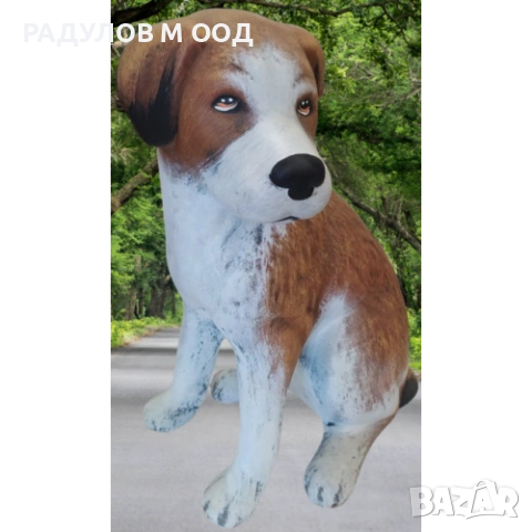 Градинска фигура керамика ловджийско куче