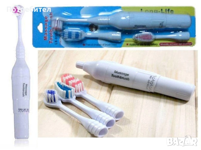 Електрическа четка за зъби - 3 накрайника TV198, снимка 2 - Други - 53661675