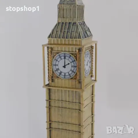 Big Ben london Tower Биг Бен кула метална декорация 47 см , снимка 2 - Декорация за дома - 46955754