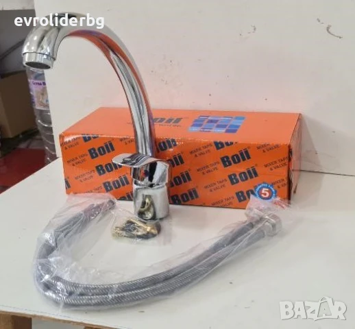 СУПЕР ПРОМОЦИЯ!!!Батерия Едноръкохваткова за Шкаф/Мивка тип "Банан", снимка 3 - Смесители - 51400615