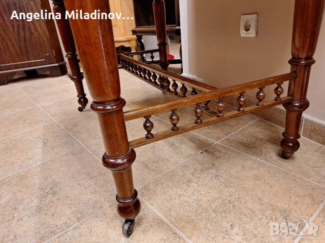 Античен Викториански к - т  за трапезария маса  с 4 стола, снимка 8 - Маси - 51596159