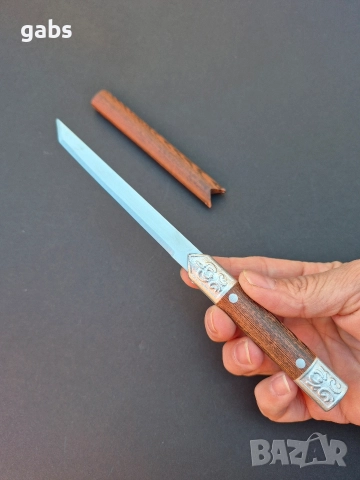 Компактен нож с кания KN01, снимка 4 - Ножове - 52867240