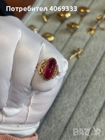 Стар златен Руски пръстен 14к, снимка 3 - Пръстени - 54175132