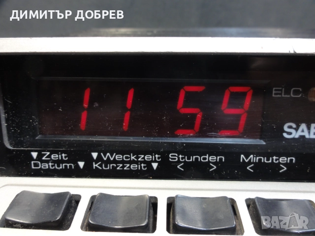 СТАР РЕТРО ТРАНЗИСТОР MW/FM РАДИО LED ЧАСОВНИК SABA GERMANY, снимка 2 - Радиокасетофони, транзистори - 51932626