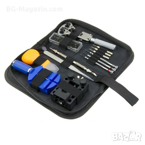 Професионален часовникарски комплект инструменти отвертки отваряне часовници смяна верижки батерии, снимка 4 - Отвертки - 50973769