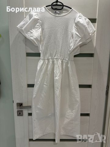 Дамска бяла рокля -Zara., снимка 1 - Рокли - 46446527
