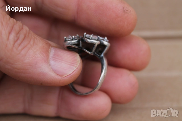 Дамски сребърен пръстен , снимка 7 - Пръстени - 53863039