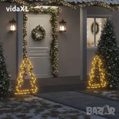 vidaXL Коледна светеща украса с шипове за земя, 115 LED, 90 см(SKU:357727), снимка 2 - Декорация за дома - 48322070