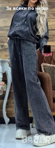 Дамски Памучен Комплект С Камъчета Код W.S.O.39, снимка 5 - Комплекти - 53591910