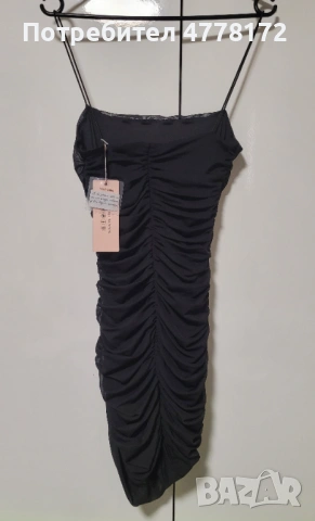 Къса черна  рокля , снимка 4 - Рокли - 53983901