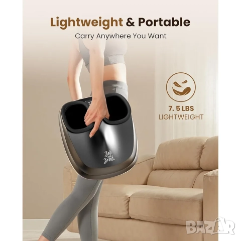 Професионален Шиацу масажор за крака с въздушна компресия и загряване, снимка 7 - Масажори - 51720575