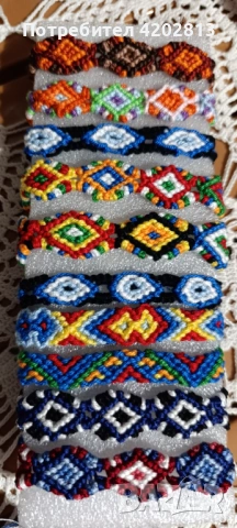 Ръчна изработка . Техника Макраме . Памучни конци. Гривни 