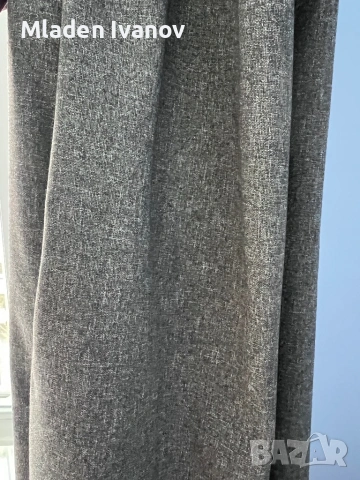 Сиви завеси IKEA 2бр комплект 290/250 см, снимка 3 - Пердета и завеси - 54151628