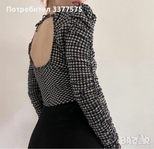Блуза ZARA XS, снимка 2 - Блузи с дълъг ръкав и пуловери - 54185710