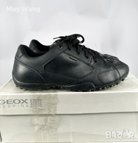 Мъжки обувки Geox Uomo Snake, Естествена кожа,43, 28см, Черен, Като нови, снимка 3 - Спортно елегантни обувки - 44961277