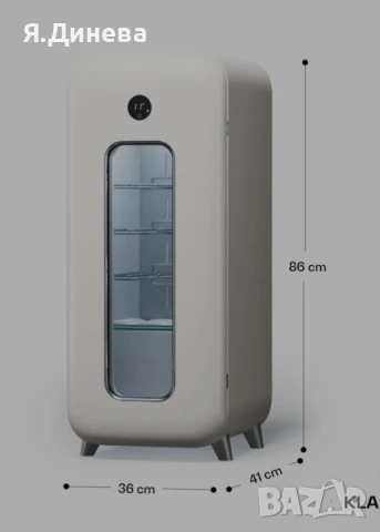 Ретро хладилна витрина Klarstein 48L, снимка 12 - Хладилници - 49860419