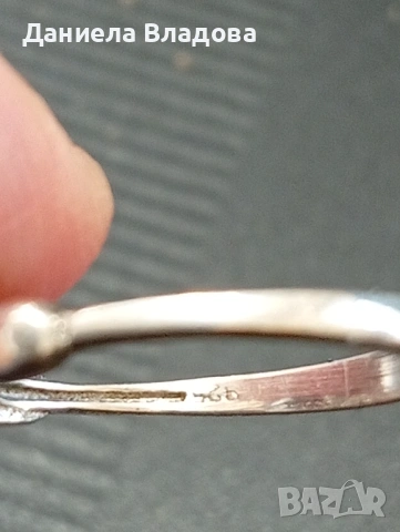 Дамски сребърен пръстен, снимка 3 - Пръстени - 54068151