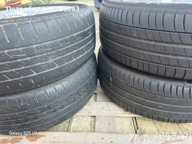 Лети джанти 18ки 5х114.3 Mitsubishi + летни гуми 225/55/18, снимка 11 - Гуми и джанти - 53711304