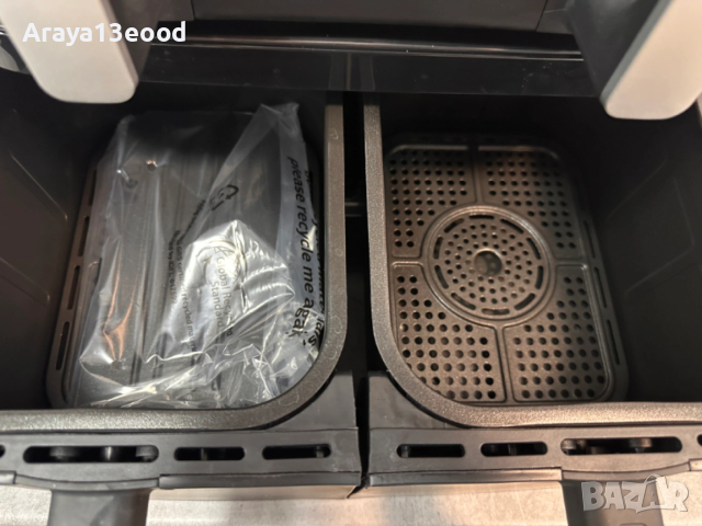 Фритюрник с горещ въздух Hanseatic HAF212600D 39156050 2in1 (XXL 9L, с функция за сушене), снимка 6 - Фритюрници - 53960644