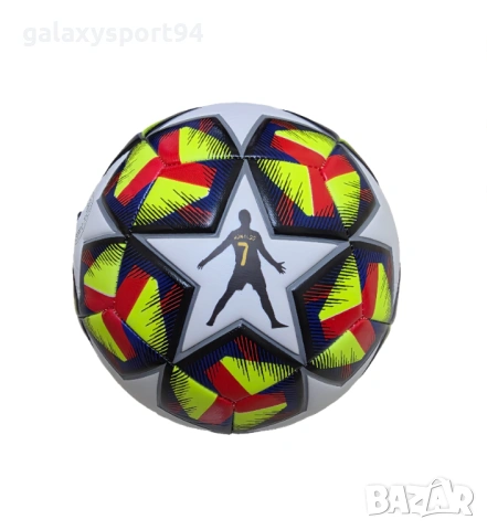 Футболна Топка RONALDO 7 Геймърска BLACK GAMER Шампионска Лига 2026 Ново 7цвята, снимка 2 - Футбол - 54161108