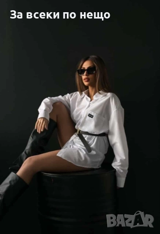 Дамска Риза С Дълъг Ръкав - 3 Налични Цвята Код I_165, снимка 4 - Ризи - 52264585