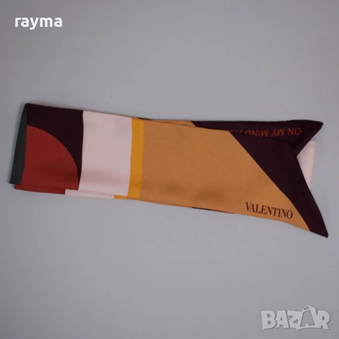 Valentino копринен шал, снимка 7 - Шалове - 51194254