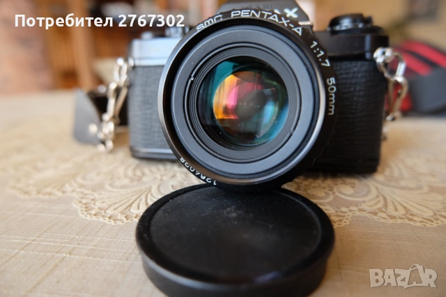 Pentax MV & SMC-A 50MM F1.7 LENS. PK Mount, снимка 3 - Фотоапарати - 53799768