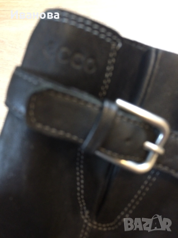 Почти нови,черни  ботуши Ессо.Естественна кожа., снимка 3 - Дамски ботуши - 53642330