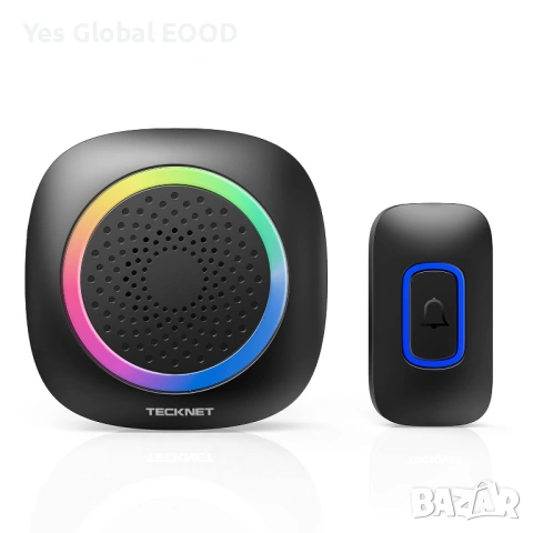TECKNET безжичен звънец IP66 400 м с RGB индикация