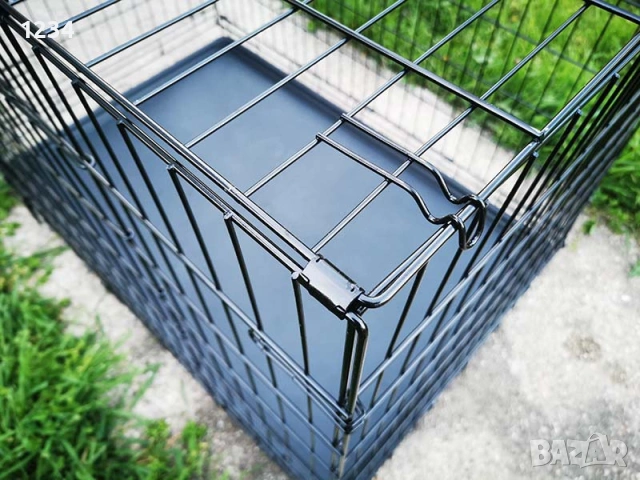 НОВА сгъваема метална клетка за куче 108х70х76см за транспорт и стационар , снимка 6 - За кучета - 54296902