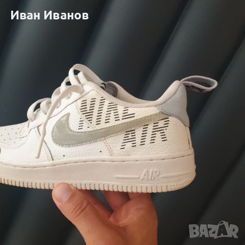 маратонки Nike Air Force 1 LV8 2 'White Wolf Grey' номер 37,5-38, снимка 10 - Маратонки - 46589596