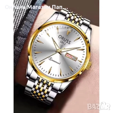 ORUSS OR11 мъжки кварцов часовник с календар, водоустойчив, снимка 3 - Мъжки - 52917284