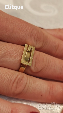 Уникален пръстен от медицинска стомана gucci