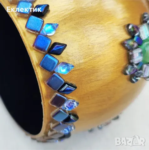 Свещник Свещен Граал — златен потир със скъпоценни камъни и чешки кристал, снимка 14 - Декорация за дома - 49695982