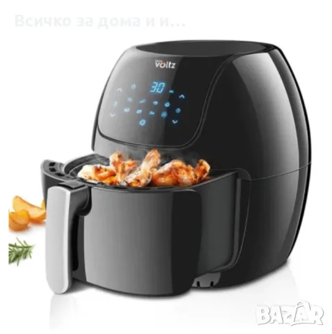  Фритюрник AirFryer Voltz OV51980F 1800W, 7.7L, 2 ГОДИНИ ГАРАНЦИЯ, снимка 1 - Съдове за готвене - 46981727