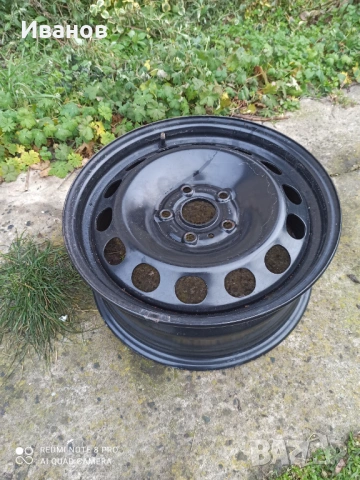 Една джанта желязна 5по112 тоуран,голф5,нова