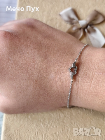 Сребърна гривна (338), снимка 3 - Гривни - 52581239