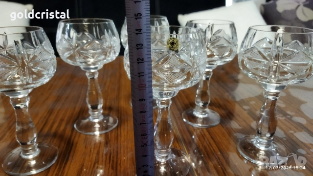 Кристални чаши , снимка 2 - Антикварни и старинни предмети - 37412500