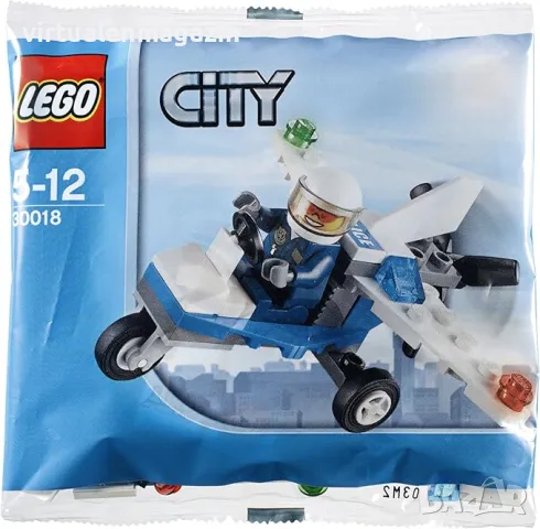 Конструктор Лего - модел LEGO City 30018  - Полицейски самолет, снимка 1