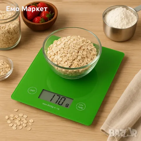 Кухненска везна Voltz, 5 кг., 2хААА батерии, LCD екран, снимка 4 - Други - 50169573