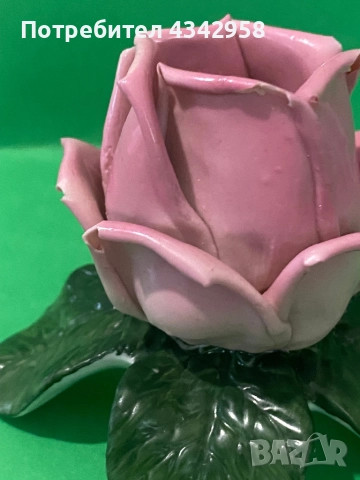 Dresden. 1935-1955г.Порцеланова роза., снимка 4 - Антикварни и старинни предмети - 52492664