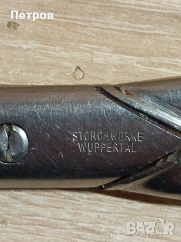 Стара шивашка Ножица "Solingen", снимка 4 - Антикварни и старинни предмети - 51771692