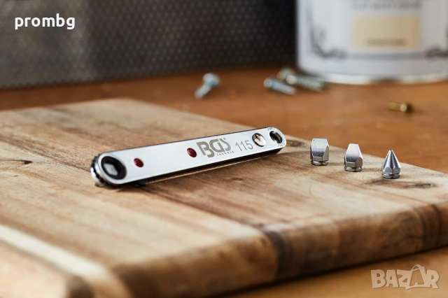 ключ с ултра тънка тресчотка и битове, 1/4 инча, 6,3 мм, Япония, снимка 7 - Други инструменти - 36295007