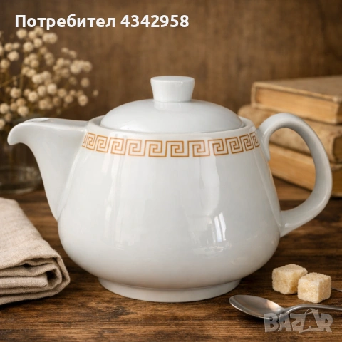 Винтидж порцеланов чайник Rosenthal Studio-Line – дизайн Raymond Loewy .1960г., снимка 2 - Антикварни и старинни предмети - 53826367