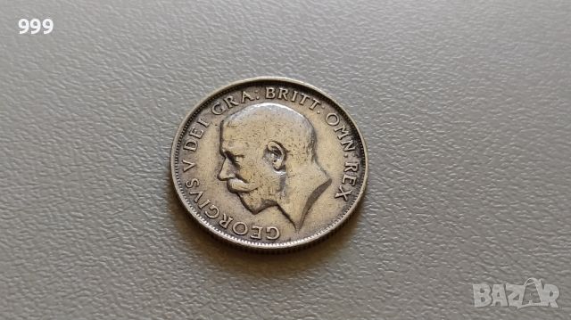 1 шилинг 1919 Великобритания - Сребро , снимка 2 - Нумизматика и бонистика - 46439725