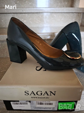 зелени дамски обувки на ток, снимка 4 - Дамски обувки на ток - 52685857