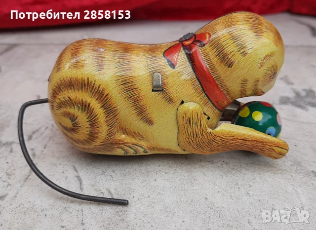 Колекционерска ламаринена играчка ,работи , снимка 2 - Антикварни и старинни предмети - 50623891